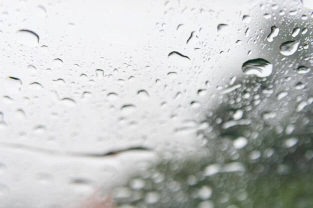 Rainy day - behind car window