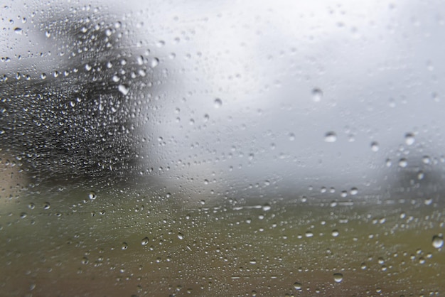 Free photo rainy day - behind car window