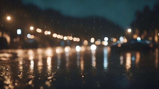 無料写真 雨の日の水面の雨粒