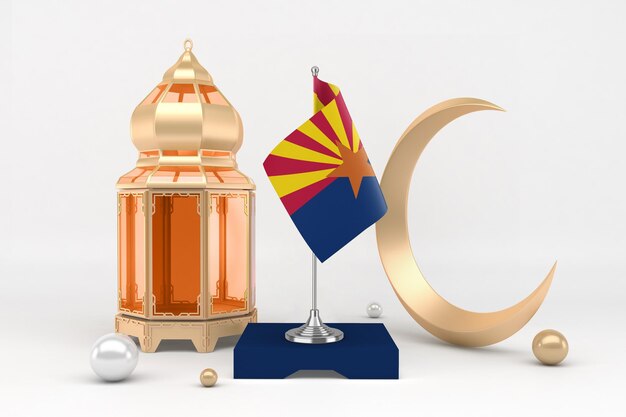 Ramadan Arizona In White Background