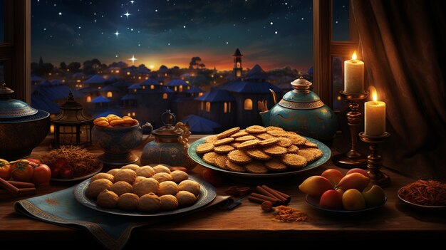 Ramadan celebration digital art