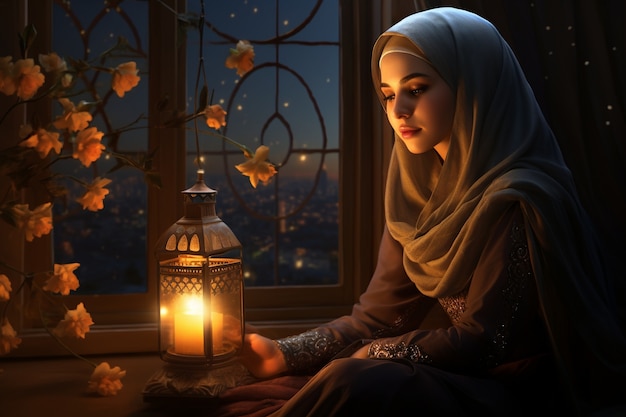 Ramadan celebration digital art