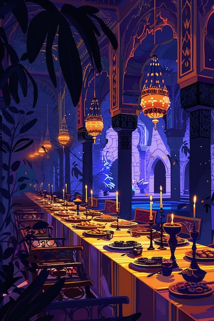 Foto gratuita celebrazione del ramadan arte digitale