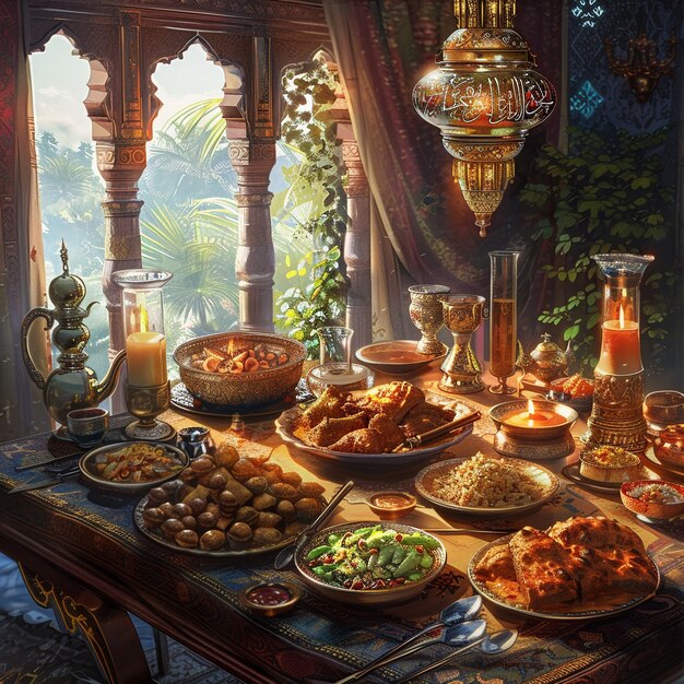 Ramadan celebration digital art