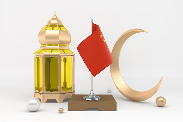 Free photo ramadan china in white background