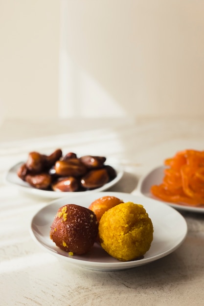 Ramadan concept with arabic food