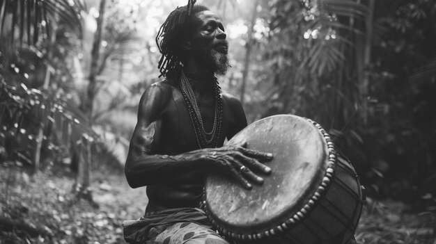 rastafari movement with individual wearing dreads