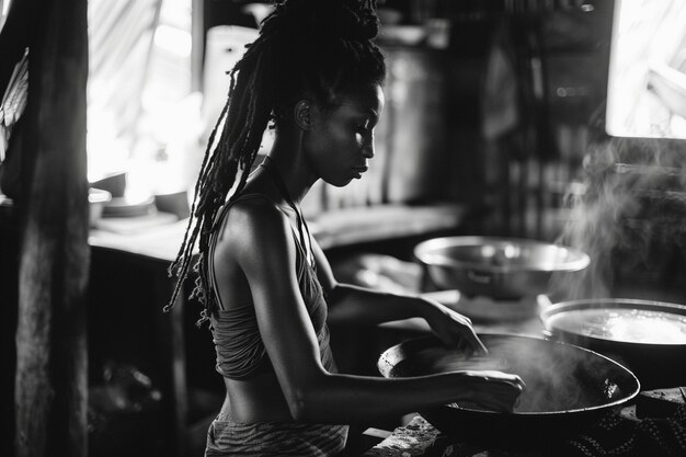 rastafari movement with individual wearing dreads