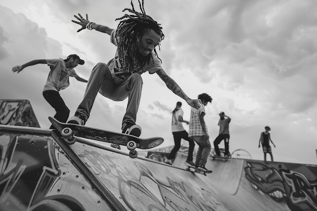 Rastafari movement with individual wearing dreads