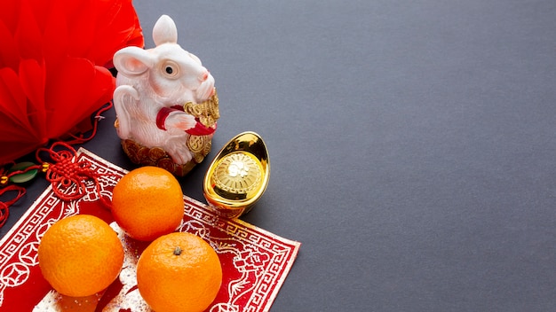 Free photo rat figurine chinese new year