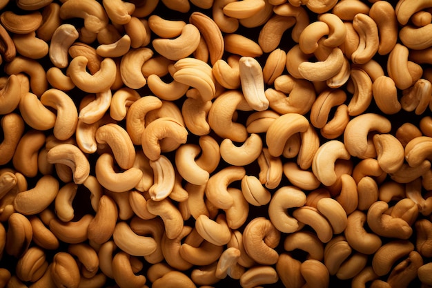 Free photo raw cashews background