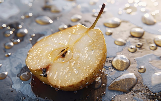 Free photo raw food with water drops