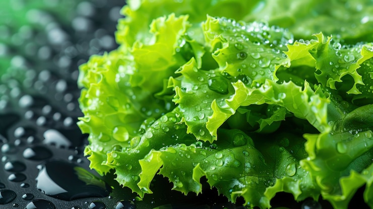 Free Photo raw food with water drops