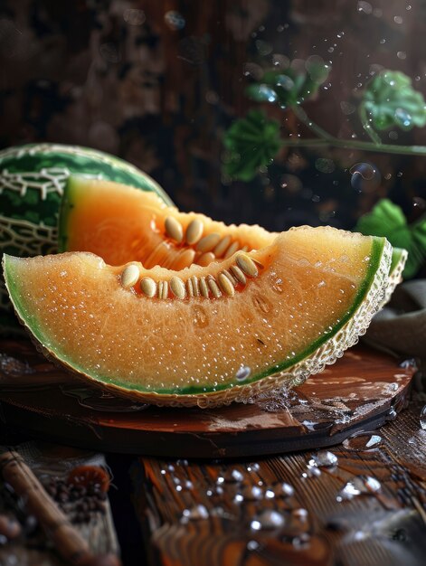 raw foodstuff with water drops in studio