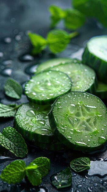 Raw foodstuff with water drops in studio