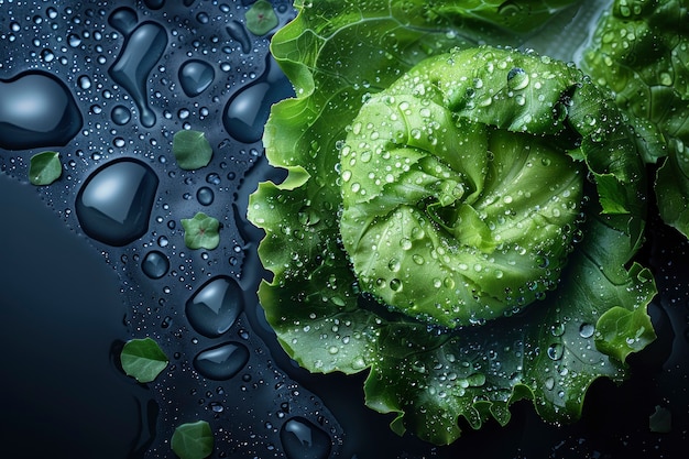 Free photo raw foodstuff with water drops in studio