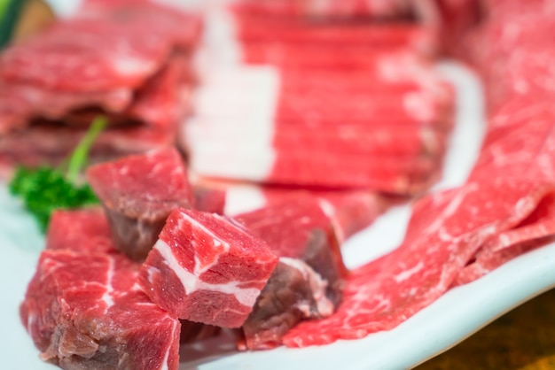 Free photo raw fresh  beef