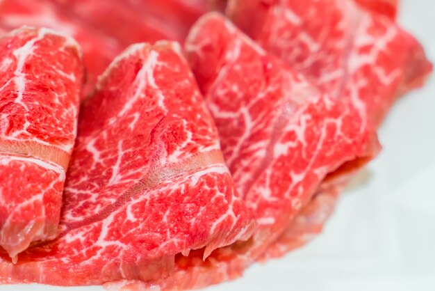 Raw fresh beef