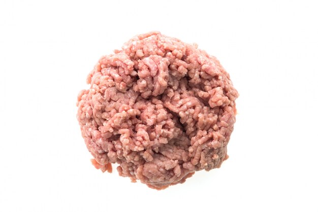 Raw minced pork meat