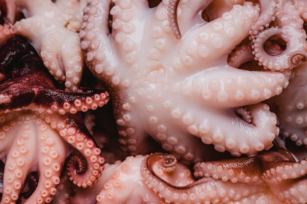 Raw octopus close-up wallpaper