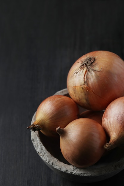 Free photo raw onions