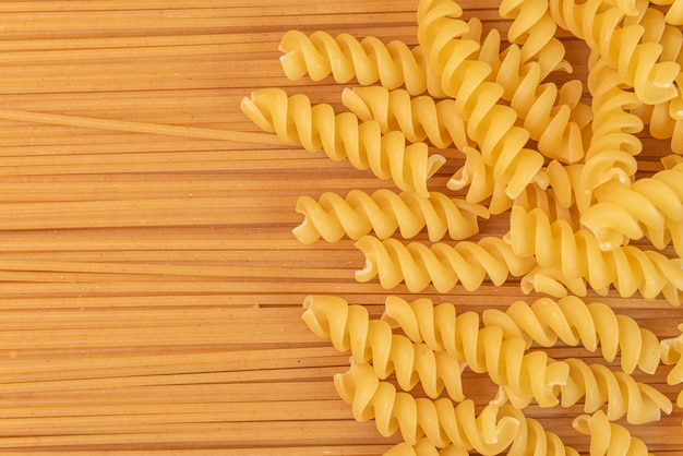 Free photo raw pasta