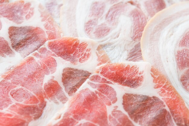 Raw pork meat