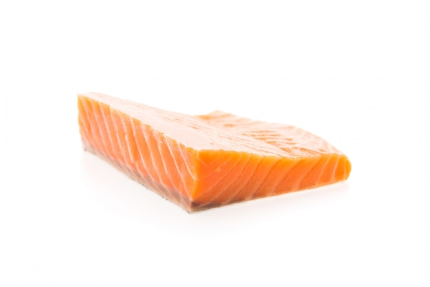 Raw salmon meat