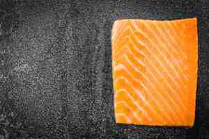 Free photo raw salmon meat