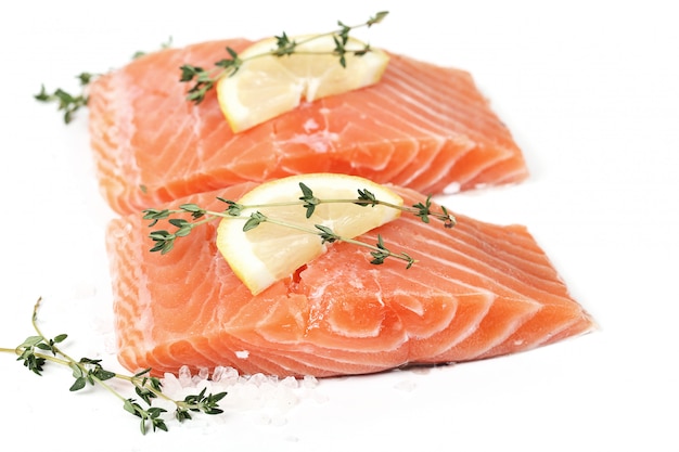 Raw salmon