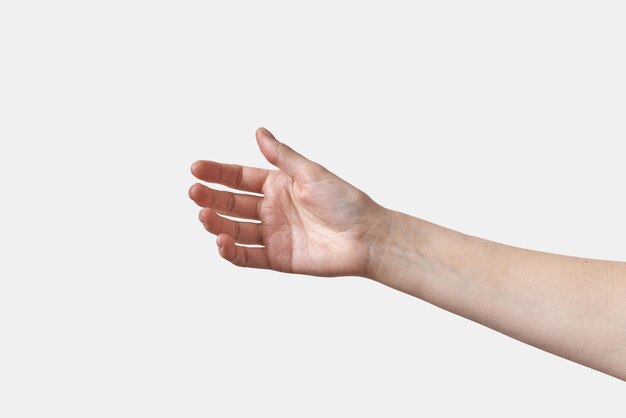 Reaching female hand