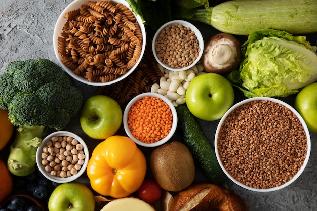 Real food pyramid assortment