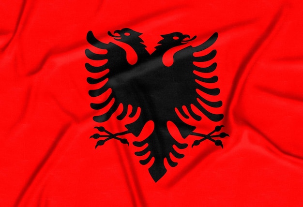 Free photo realistic albania flag background