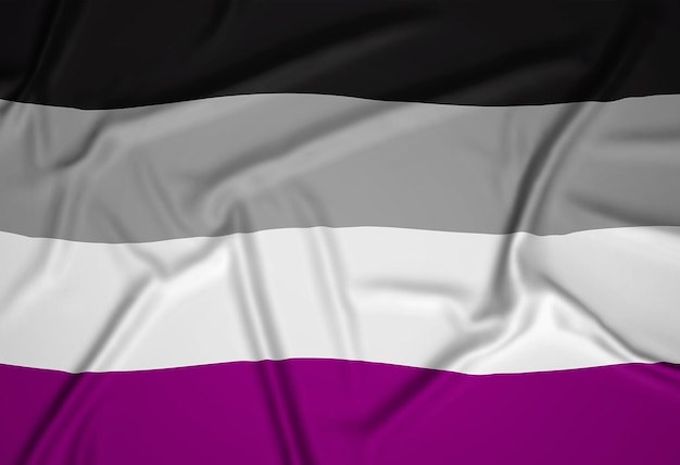 Free photo realistic asexual pride flag