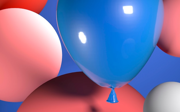 Realistic balloons arrangement