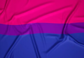 Realistic bisexual pride flag