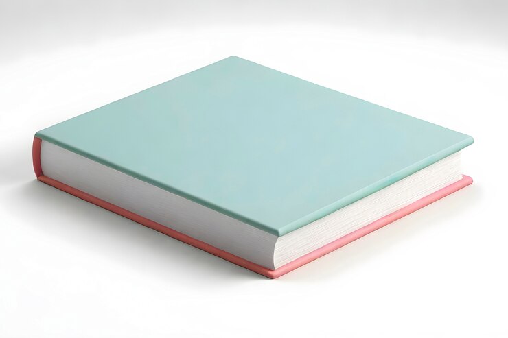 Free Photo realistic closed book on white background