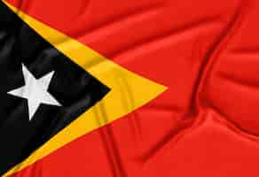 Free photo realistic east timor flag background