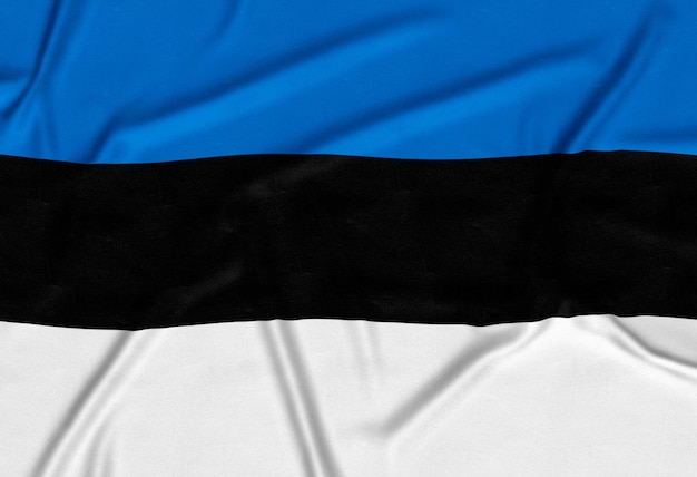 Foto gratuita fondo realistico della bandiera dell'estonia