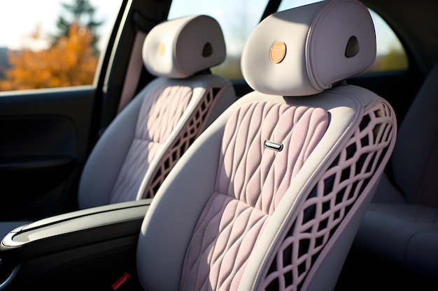 realistic foam car seats background
