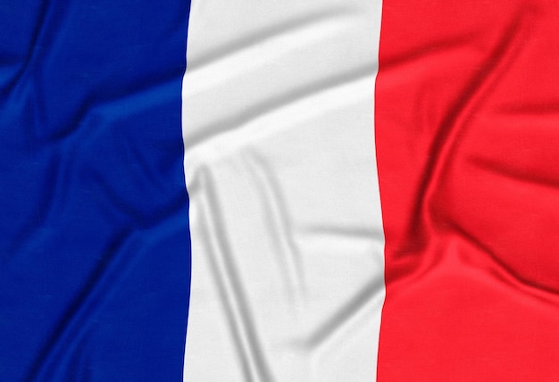 Realistic France Flag Background