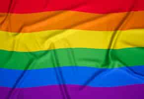 Free photo realistic gay pride flag