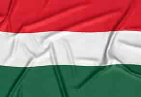 Free photo realistic hungary flag background