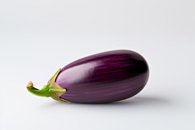 Free photo realistic image of aubergine on a coloured background