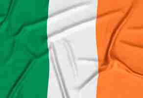 Free photo realistic ireland flag background