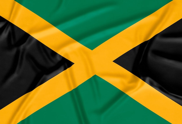 Free photo realistic jamaica flag background