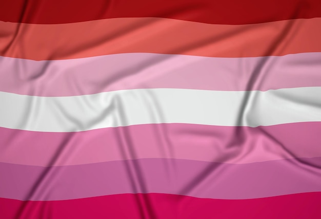 Free photo realistic lesbian pride flag