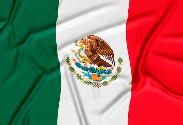 Free photo realistic mexico flag background