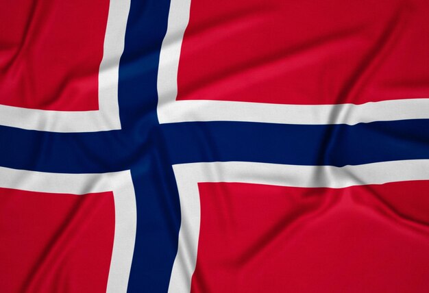 Реалистичный фон флага Норвегии