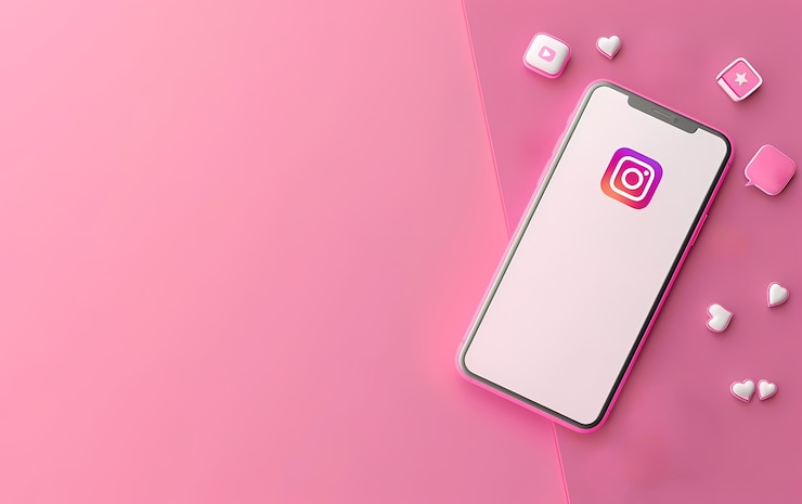 Free Photo realistic phone in studio social media concept